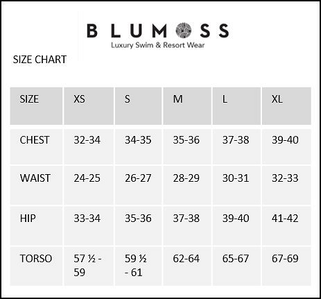 Sunsets Size Chart – Blum's Swimwear & Intimate Apparel